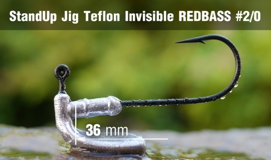 Neváznoucí jigová hlavička Teflon Invisible StandUp 2/0 - 9g - 5 ks