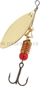 Rotační třpytka Mepps 1 Aglia long zlatá