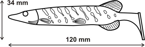 štika 120 mm