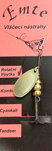 Rotační třpytka Emte 2 PV Moskyt - stříbrná