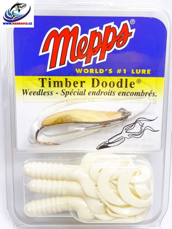 Plandavá třpytka Mepps Timber Doodle 1 s twisterem – zlatá