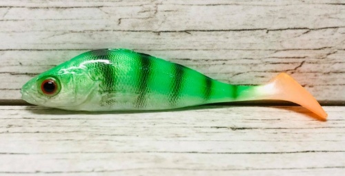 Gumová nástraha Sewro Okoun Fluo 7,5 cm