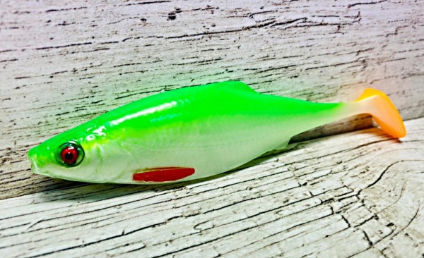 Gumová nástraha Plotice fluo 14 cm - 1 ks