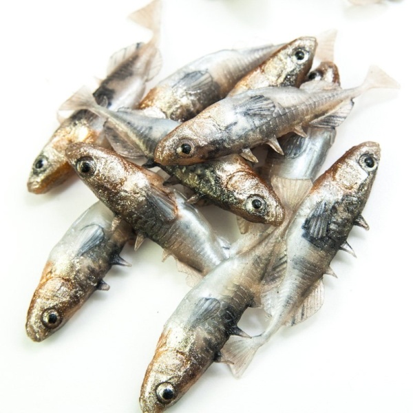 Gumová nástraha ANGRY Stickleback F-Tail 6N  - 6 cm