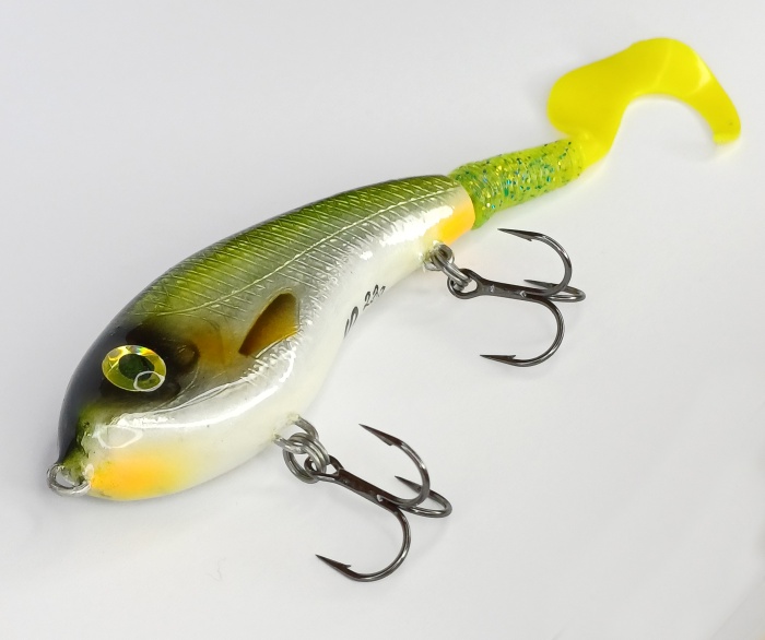 Jerkbait Kácel JT 80 + 50 č. 2 - 24 g - 80 mm + 50 mm twister