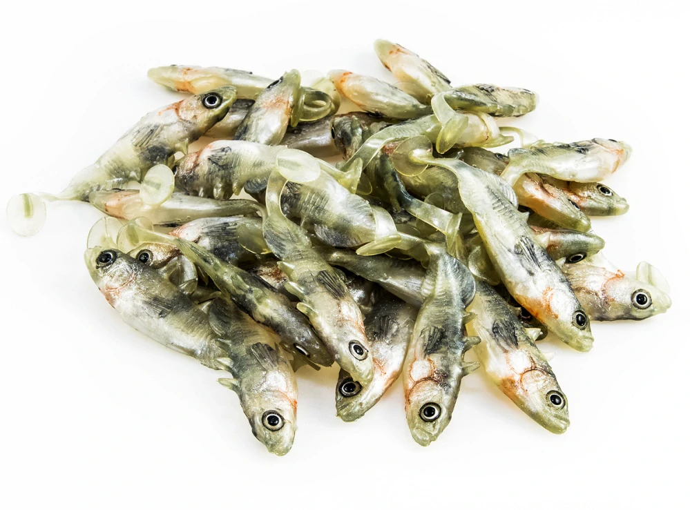 Gumová nástraha ANGRY Stickleback F-Tail 6S  - 6 cm