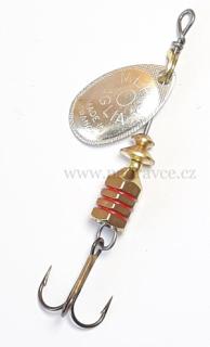 Rotační třpytka MEPPS TW 0 - stříbrná