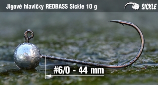 Jigová hlavička Sickle 6/0 - 10g - 5 ks