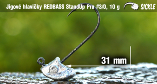 Neváznoucí jigová hlavička StandUp Pro Sickle 3/0 - 10g - 5 ks