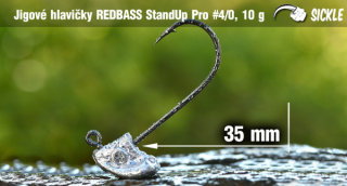 Neváznoucí jigová hlavička StandUp Pro Sickle 4/0 - 10g - 5 ks