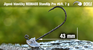 Neváznoucí jigová hlavička StandUp Pro Sickle 6/0 - 7g - 5 ks