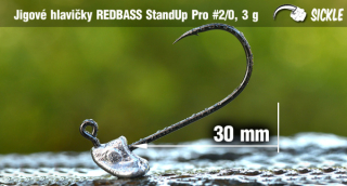 Neváznoucí jigová hlavička StandUp Pro Sickle 2/0 - 3g - 5 ks