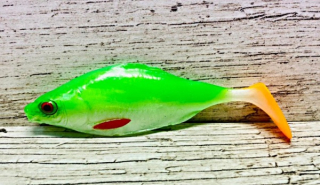 Gumová nástraha Karas - fluo 10 cm - 1 ks