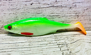 Gumová nástraha Plotice fluo 14 cm - 1 ks