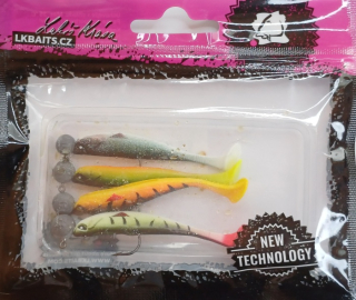 LK Baits Predátor Kompletní Set Basara v dipu 6 cm - 4 ks