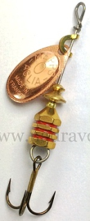 Rotační třpytka MEPPS TW 0 - měděná