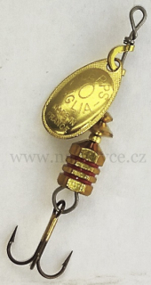 Rotační třpytka MEPPS TW 0 - zlatá