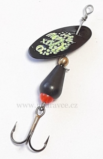 Rotační třpytka MEPPS XD  Platinum 0 - černá