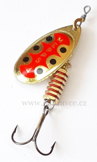 Rotační třpytka MEPPS TW 4 - zlatá