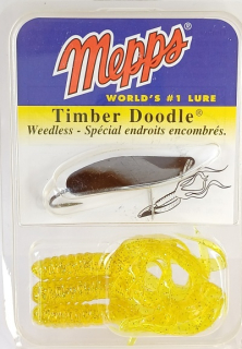 Plandavá třpytka Mepps Timber Doodle 0 s twisterem – černá