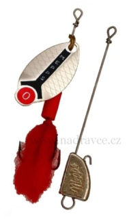 Rotační třpytka MEPPS Lusox 0 - stříbrná + vláčecí olovo